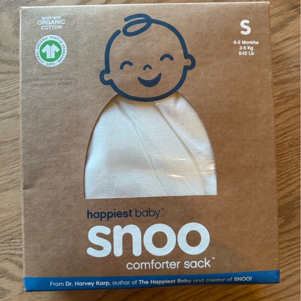 Snoo happiest baby comforter sack white size small - unused